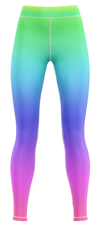 Argent Rainbow Gym Activewear Leggings