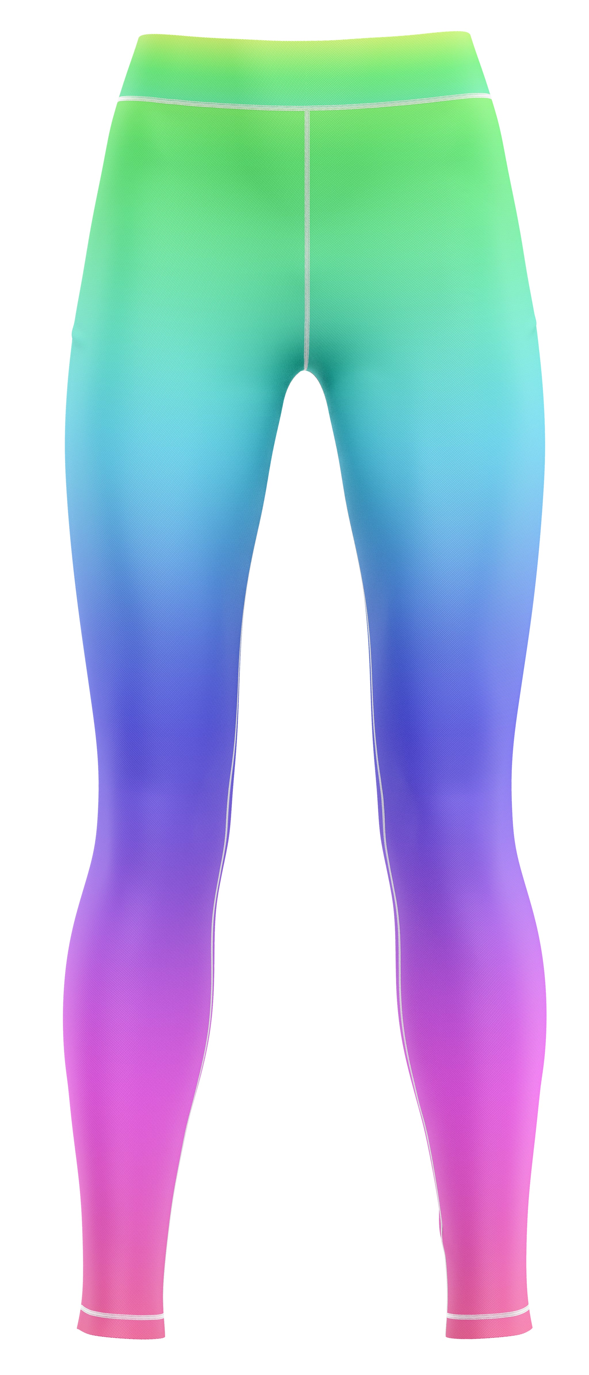 Argent Rainbow Gym Activewear Leggings