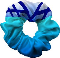 Array Blue Hair Scrunchie