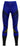 Two-tone yellow and blue athletic leggings for gym and dance
