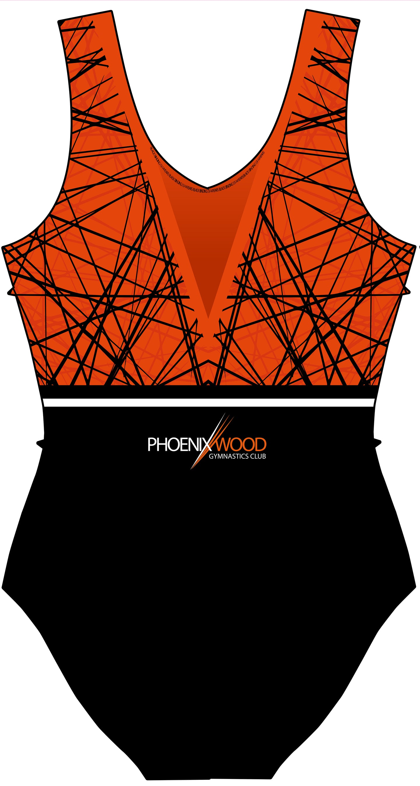 Phoenixwood Gymnastics Club Sleeveless Tank Leotard for Girls
