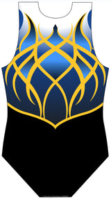 Rathgael Gymnastics Sleeveless Club Uniform Leotard for Boys and Men