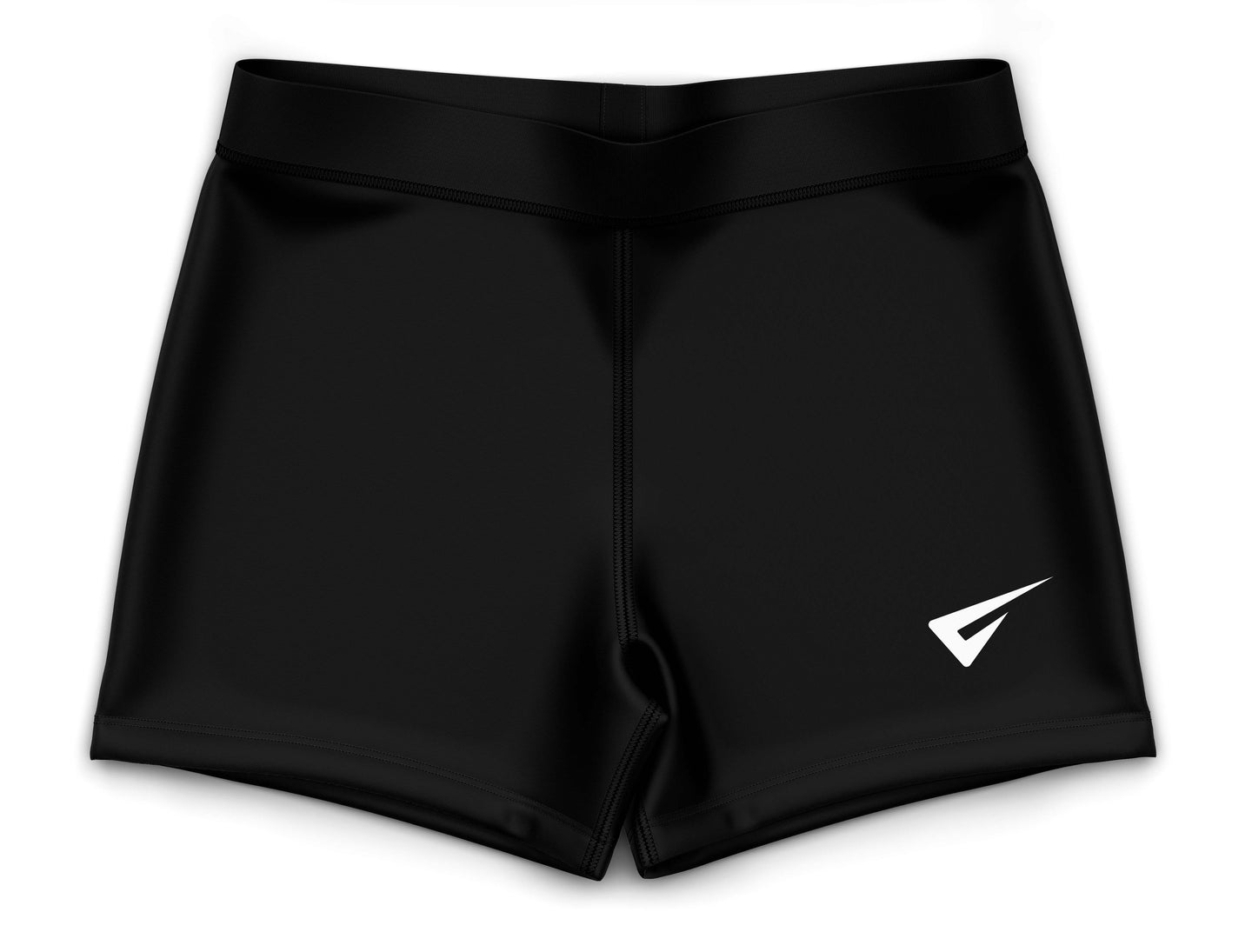 Black Training Girls Gym Shorts