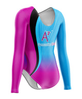 AV Gymnastics Club Long Sleeve Gymnastics Leotard for Girls