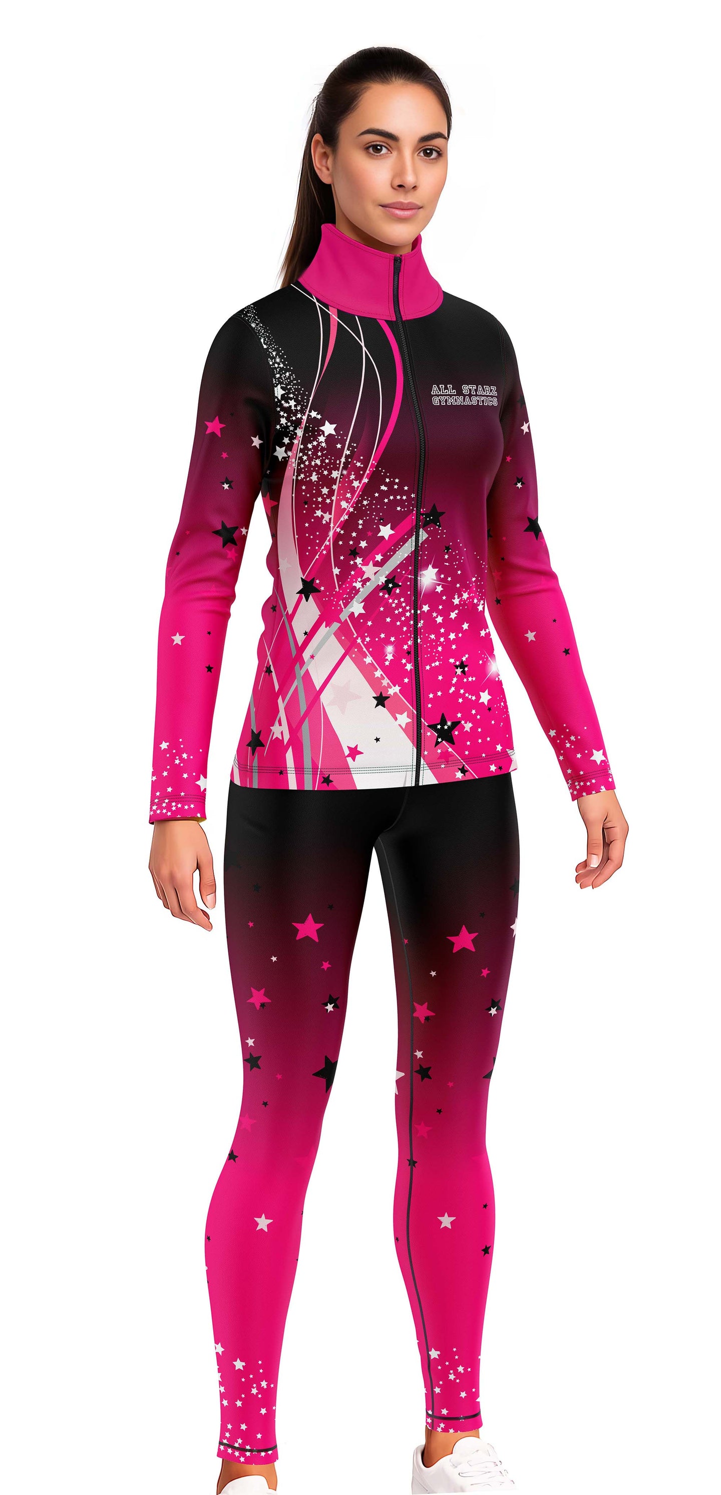 All Starz Gymnastics Club Uniform Tracksuit Warm Up Jacket