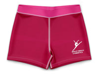 Appley Bridge Gymnastics Shiny Pink Girls Club Hipster Gym Shorts