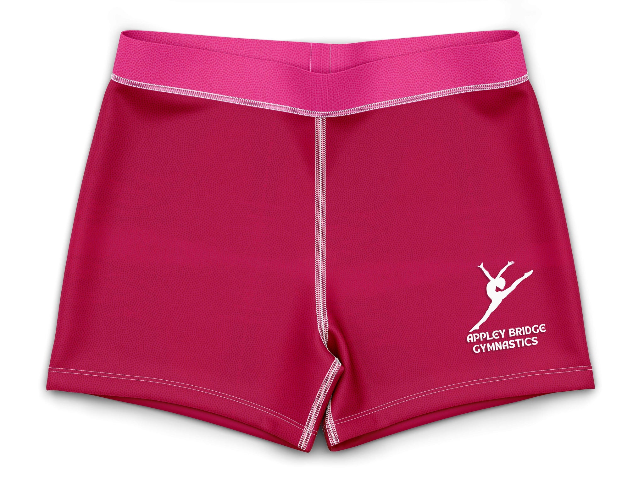 Appley Bridge Gymnastics Shiny Pink Girls Club Hipster Gym Shorts