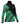 Green and black club-style tracksuit jacket with sporty cut and zip front