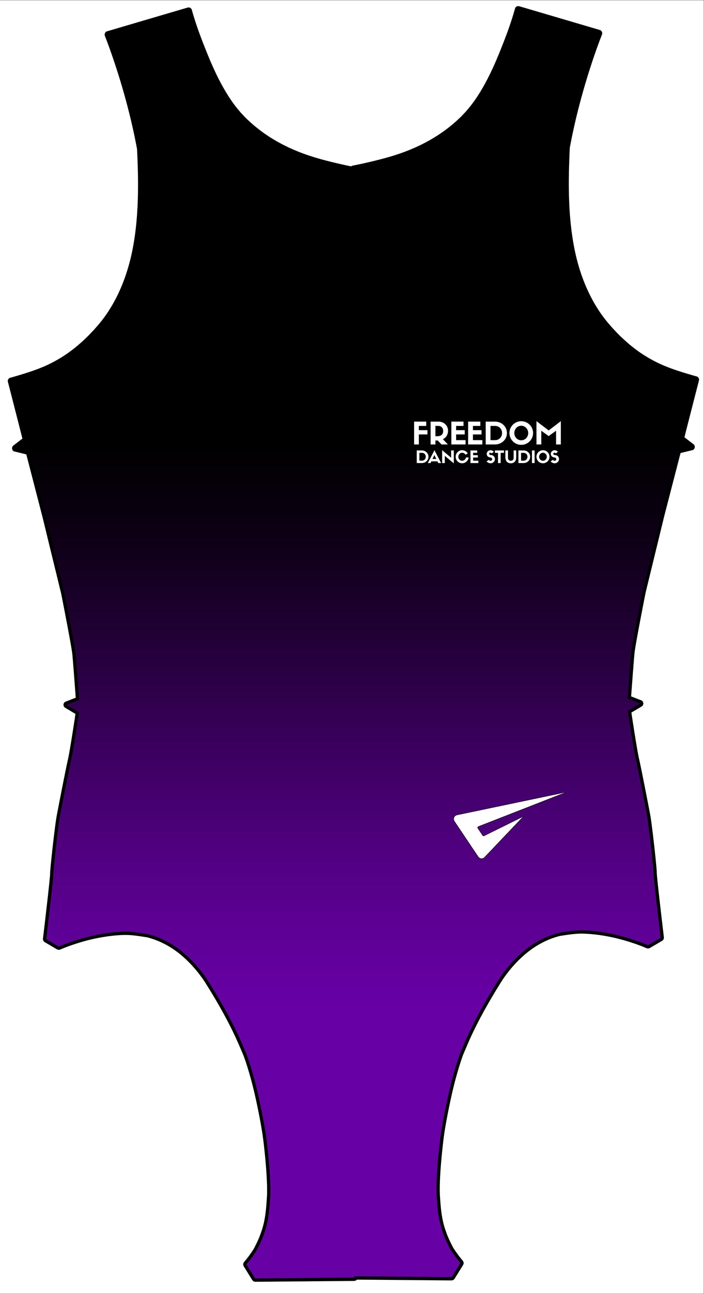 Freedom Dance Studios Club Sleeveless Girls Training Gymnastics Leotard