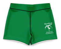 Hartford School of Gymnastics Light Green Training Girls' Gym Shorts
