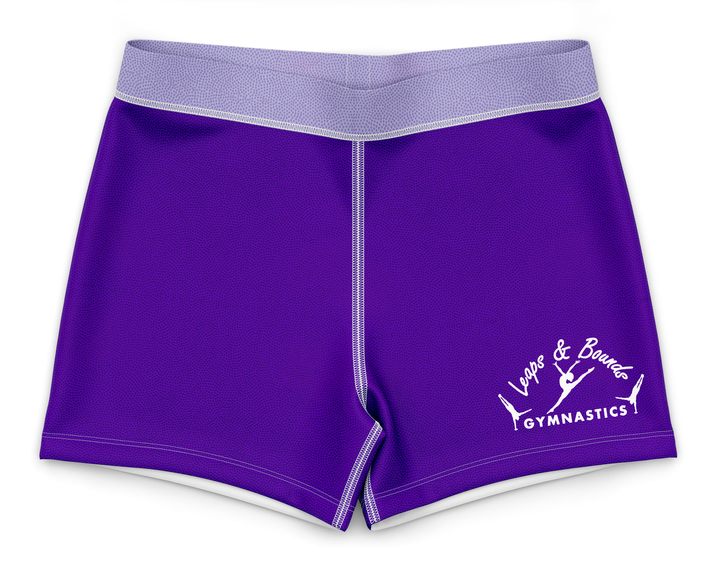 Leaps and Bounds COMPETITION Girls Shiny Foil Gym Shorts