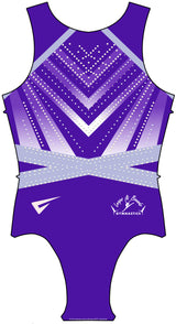 Leaps and Bounds Gymnastics Club Sleeveless Gymnastics Leotard for Girls