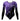 Long sleeve (¾) girls gymnastics leotard in purple and black ombre with spangle detail