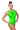 SLC Gymnastics Club Sleeveless Basic Solid Green Training Leotard