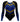 Contender Blue n Golden Yellow Competition Long Sleeve Girls Gymnastics Leotard