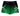 Green and black shorts with 'Hartford School of Gymnastics' logo on a white background