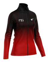 Tracksuit warm-up jacket on a plain background
