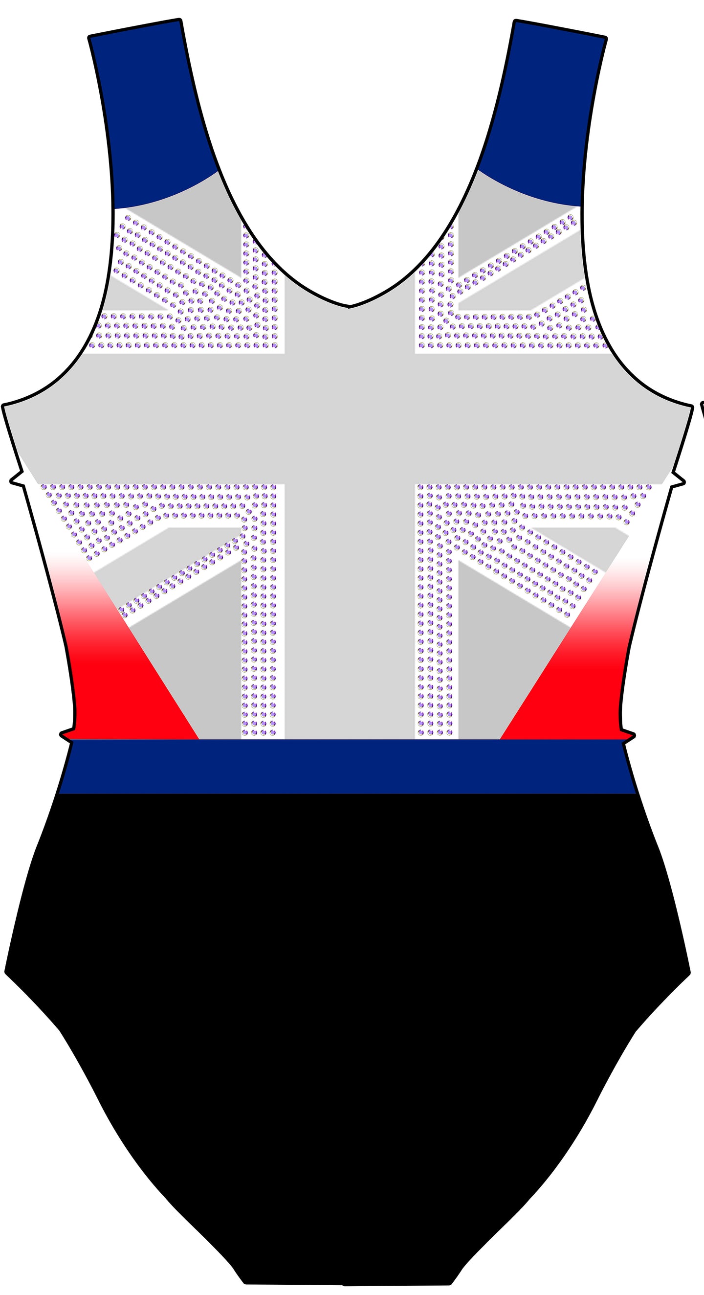 Titan Competition Gymnastics Club Sleeveless Gymnastics Leotard for Girls
