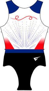 Titan Competition Gymnastics Club Sleeveless Gymnastics Leotard for Girls
