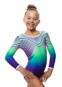 Capella Long Sleeve Gymnastics Leotard for Girls