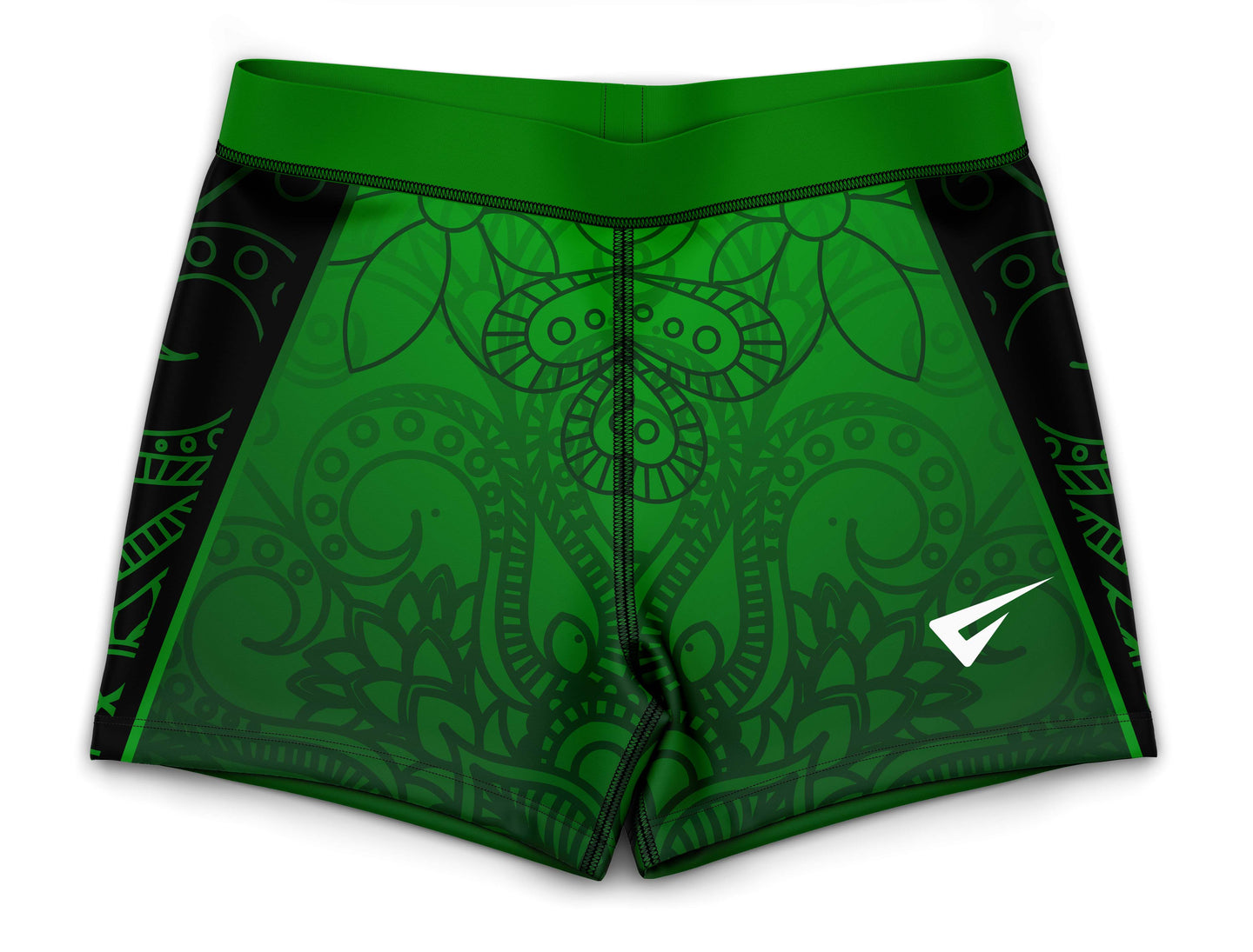 Carme Green Gymnastics Activewear Girls Hipster Shorts