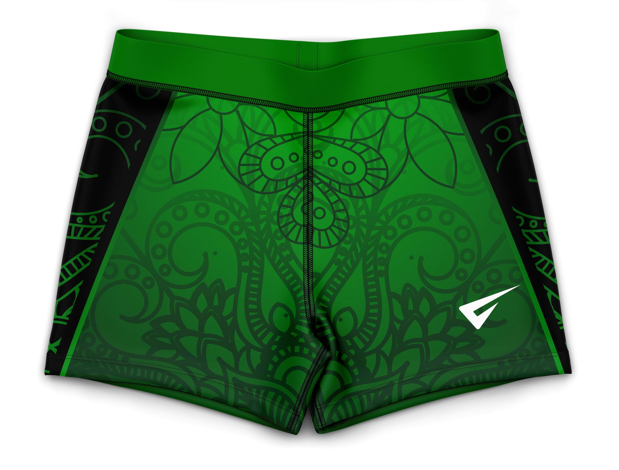 Carme Green Gymnastics Activewear Girls Hipster Shorts