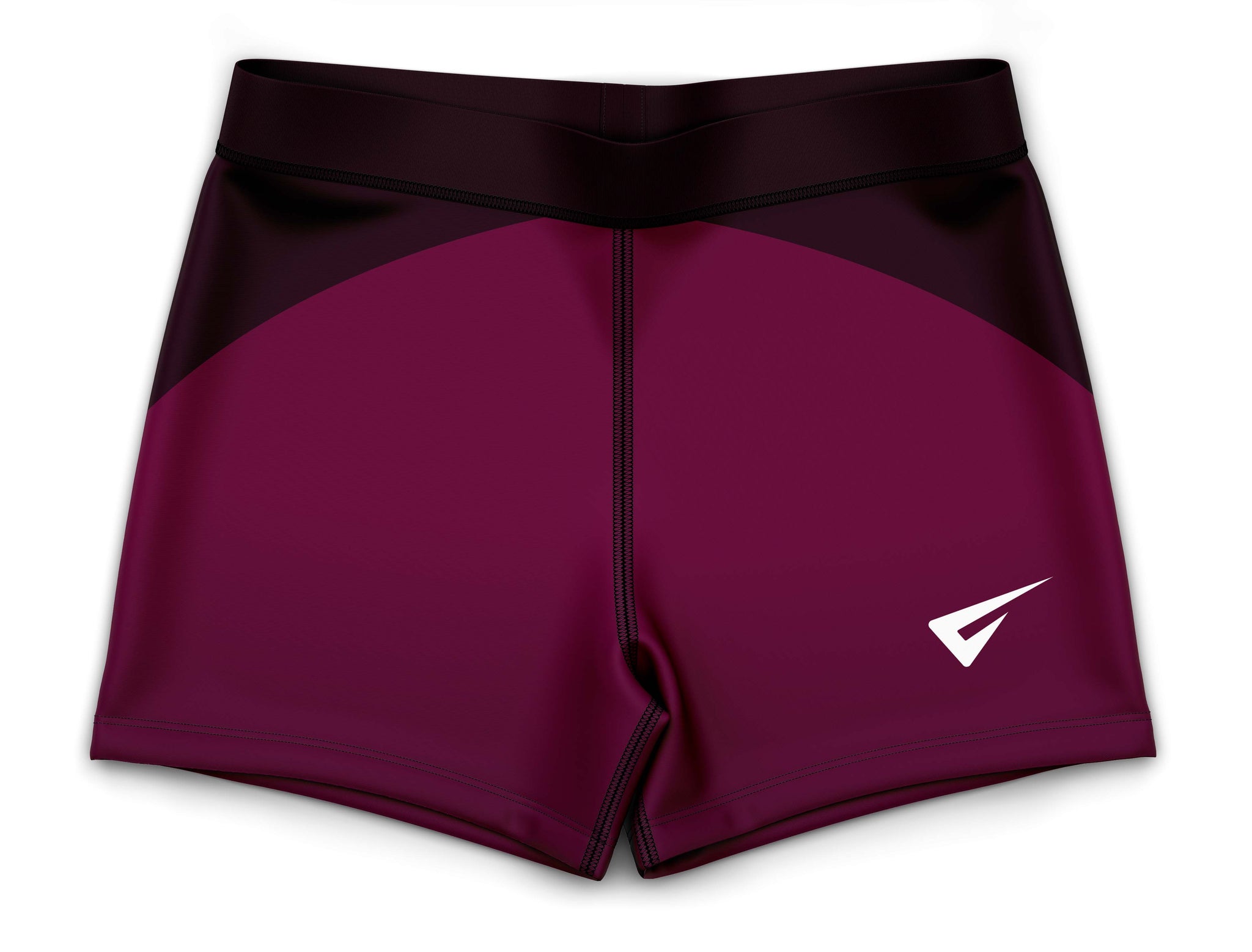 Castor Dark Red Gymnastics Activewear Girls Hipster Shorts