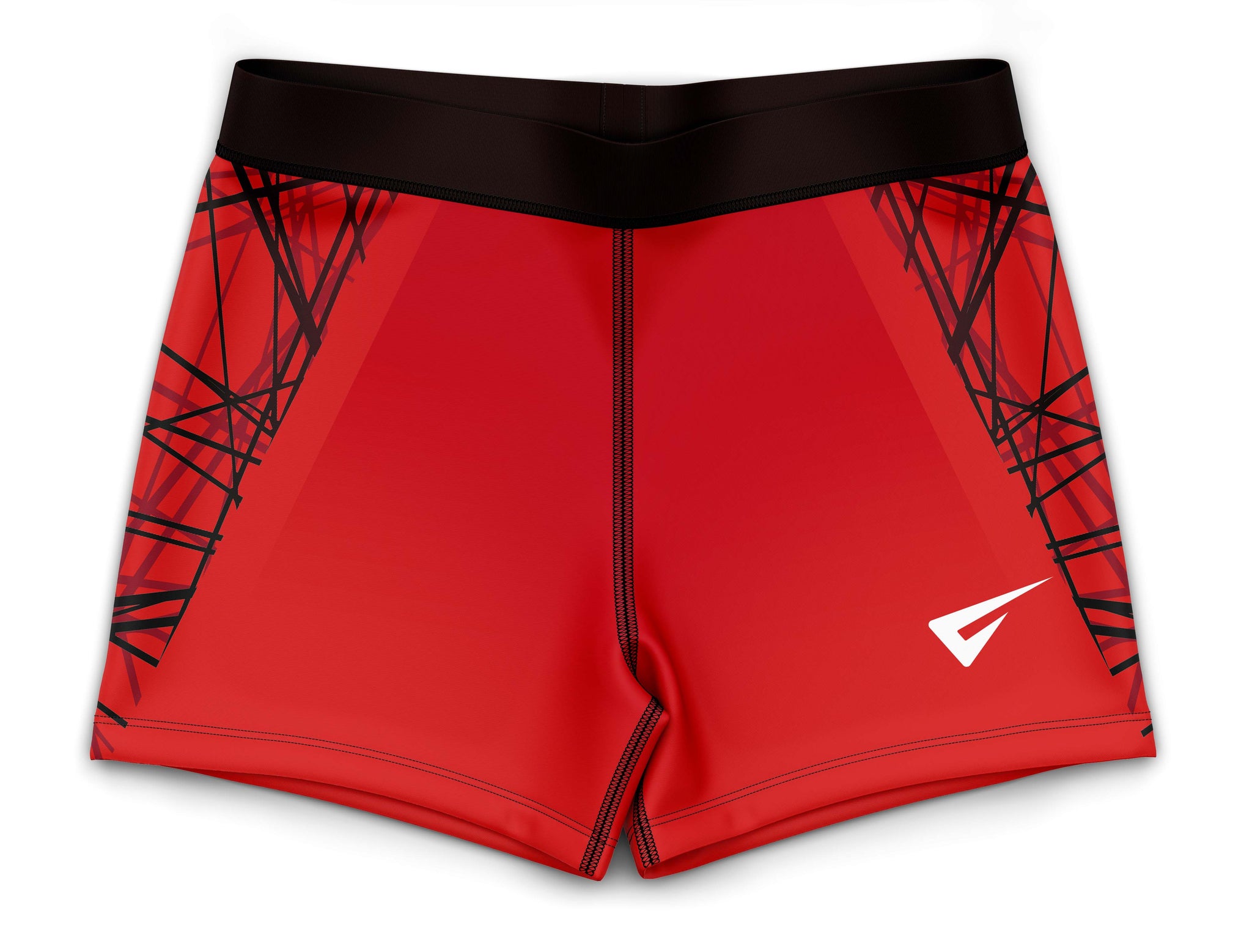 Chaos Red Gymnastics Activewear Girls Hipster Shorts