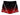 City of Sheffield Gymnastics Club Red to Black Activewear Girls Hipster Shorts