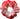 City of Sheffield Gymnastics Club Red to White Hair Scrunchie
