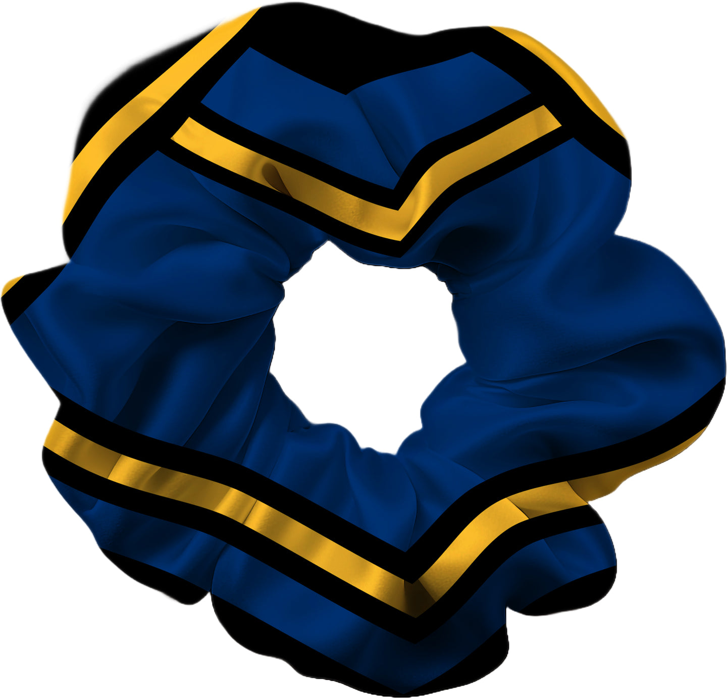 Contender Blue n Golden Yellow Hair Scrunchie