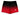Contender Red Black n White Activewear Girls Hipster Shorts