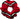 Contender Red Black n White Hair Scrunchie