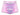 Pink athletic shorts with colorful abstract pattern on a white background