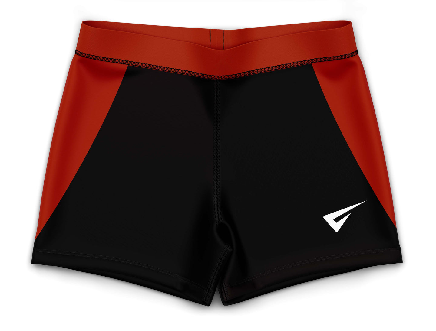 Crescendo Orange Gymnastics Activewear Girls Hipster Shorts
