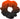 Crescendo Orange Hair Scrunchie