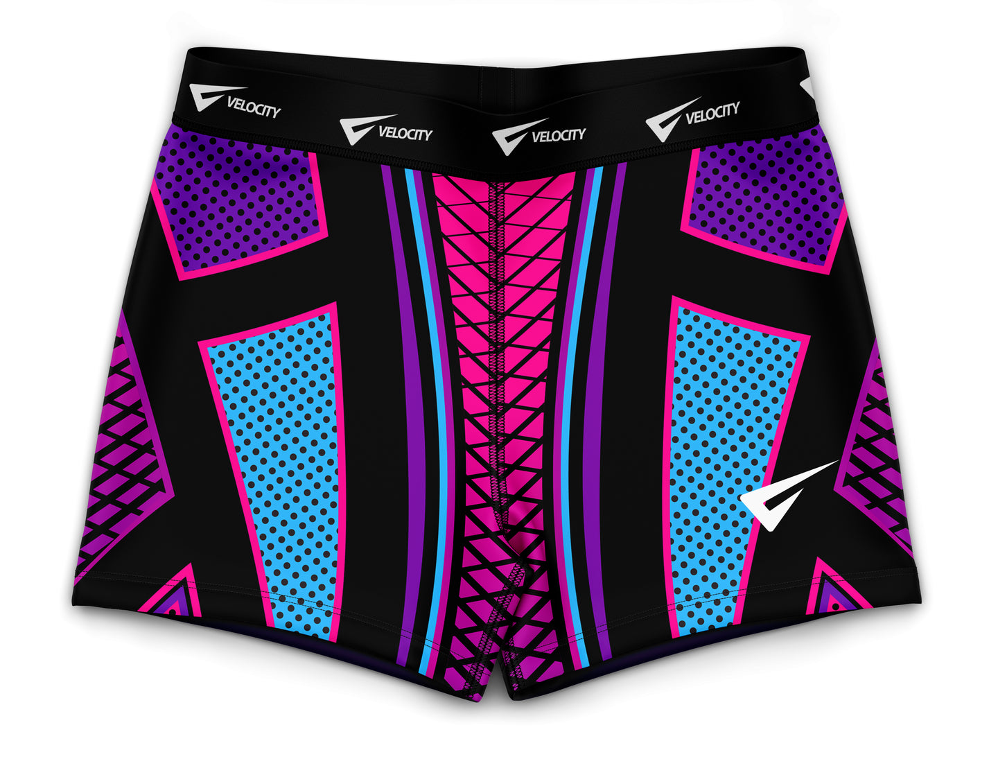 Destiny Pink n Purple Gymnastics Activewear Girls Hipster Shorts