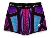 Destiny Pink n Purple Gymnastics Activewear Girls Hipster Shorts