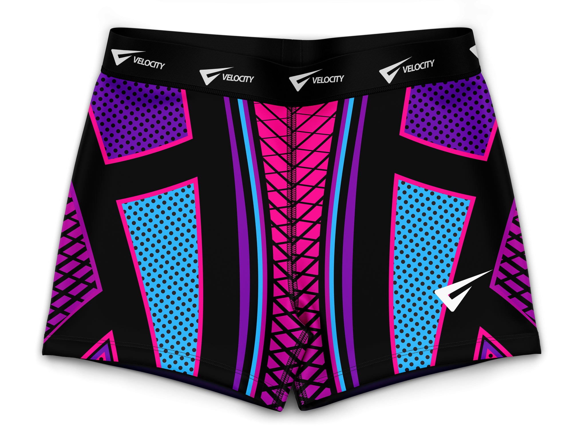 Destiny Pink n Purple Gymnastics Activewear Girls Hipster Shorts