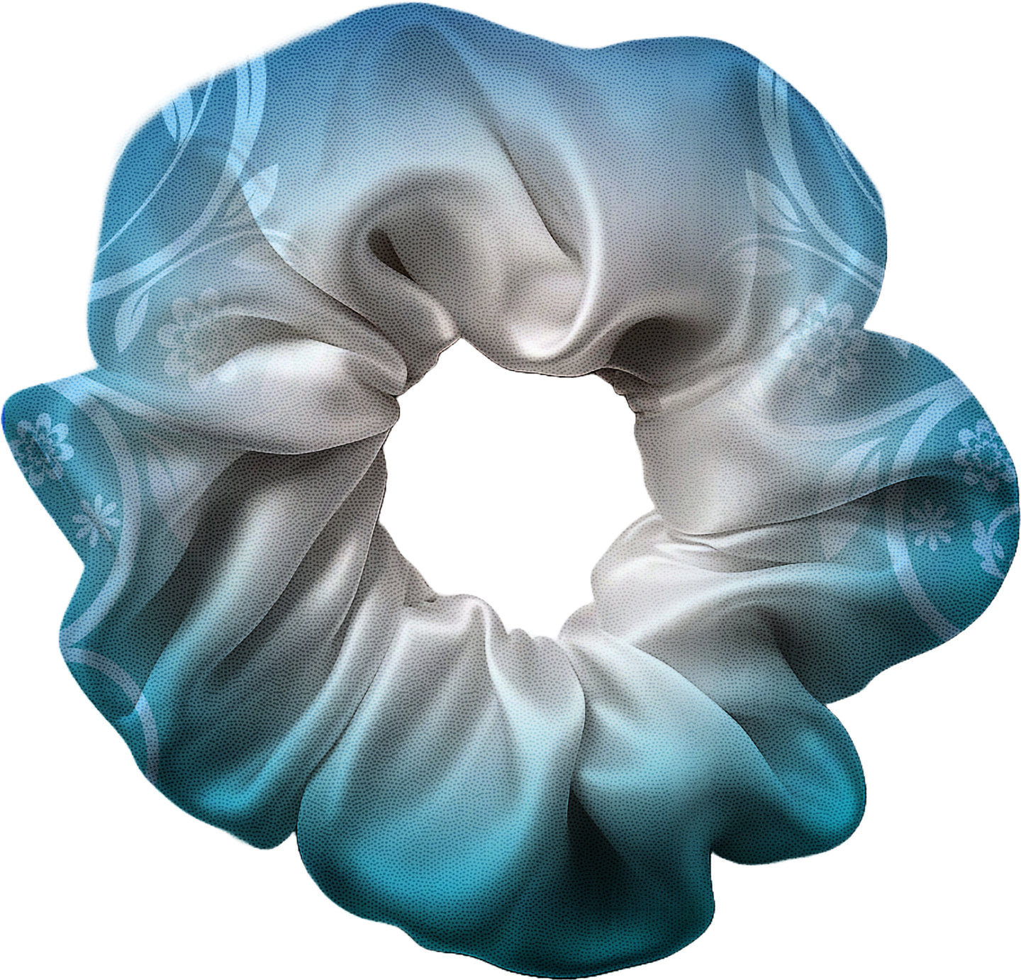 Decor Blue Hair Scrunchie