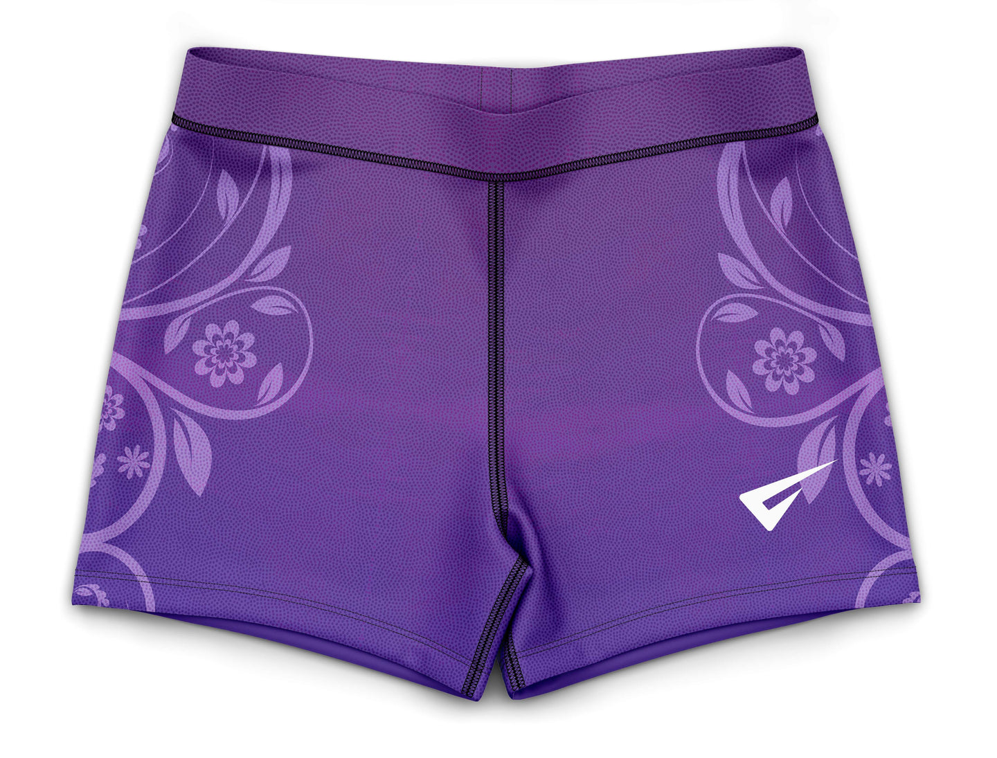 Decor Purple Ombre Gymnastics Activewear Girls Hipster Shorts