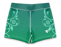 Decor Green Ombre Gymnastics Activewear Girls Hipster Shorts