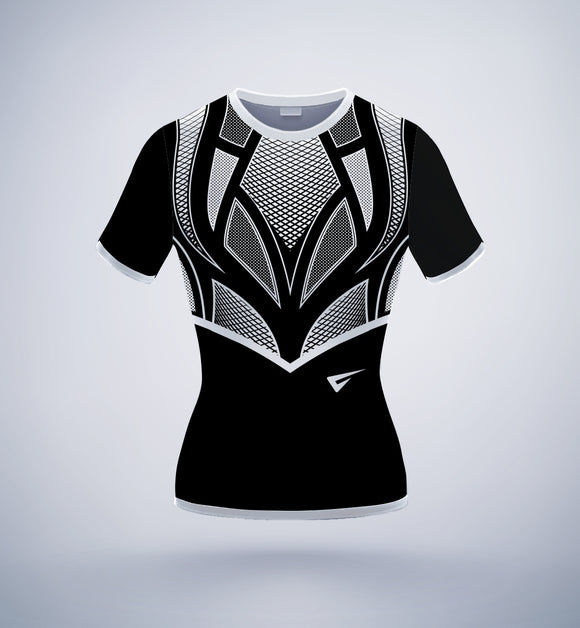 Destiny Black and White Sports TShirt Velocity Pro Sport