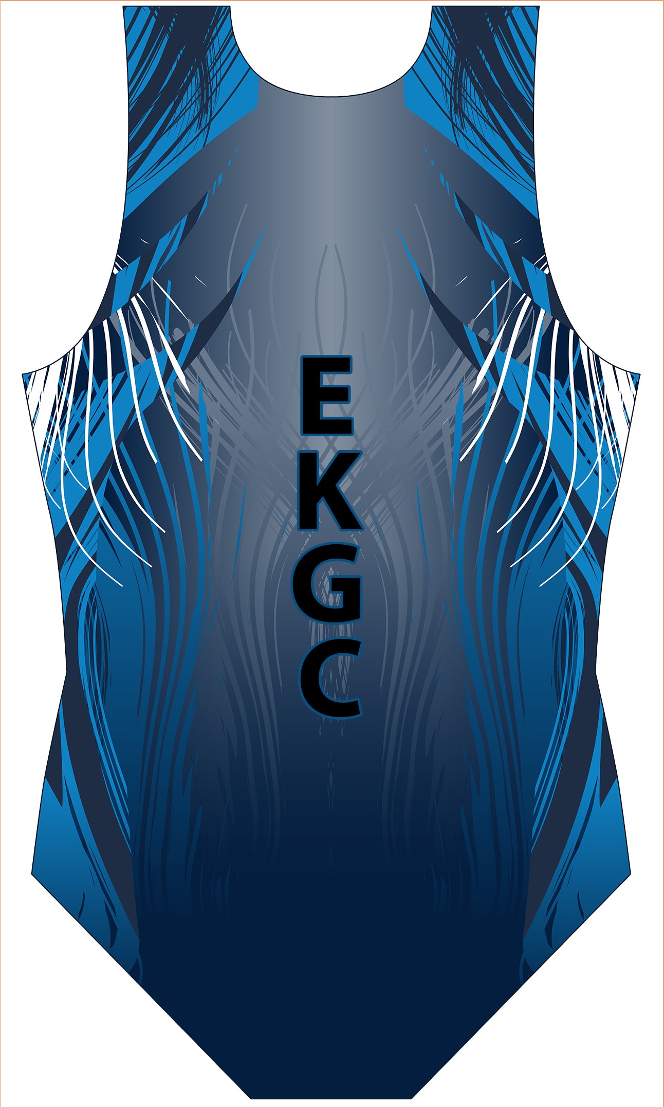 East Kilbride Gymnastics Club Viper Sleeveless Tank Club Uniform Leotard for Boys and Men