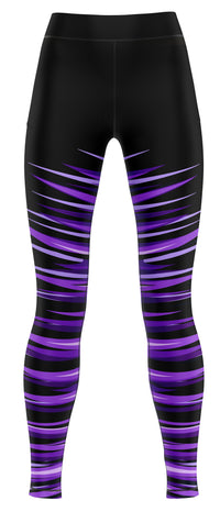 Activewear leggings in blue tones suitable for gymnastics and dance practice