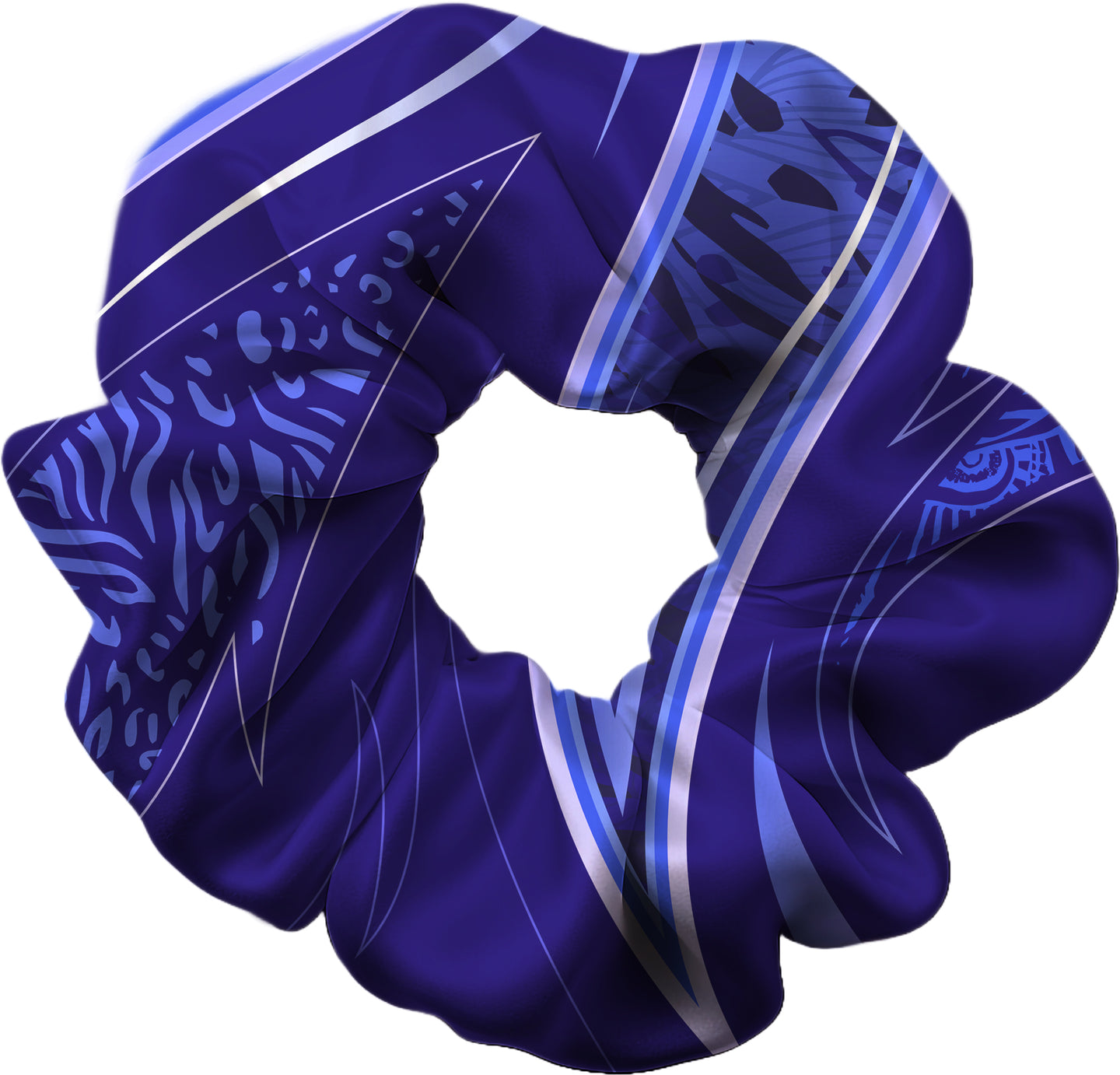 Elara Blue Hair Scrunchie