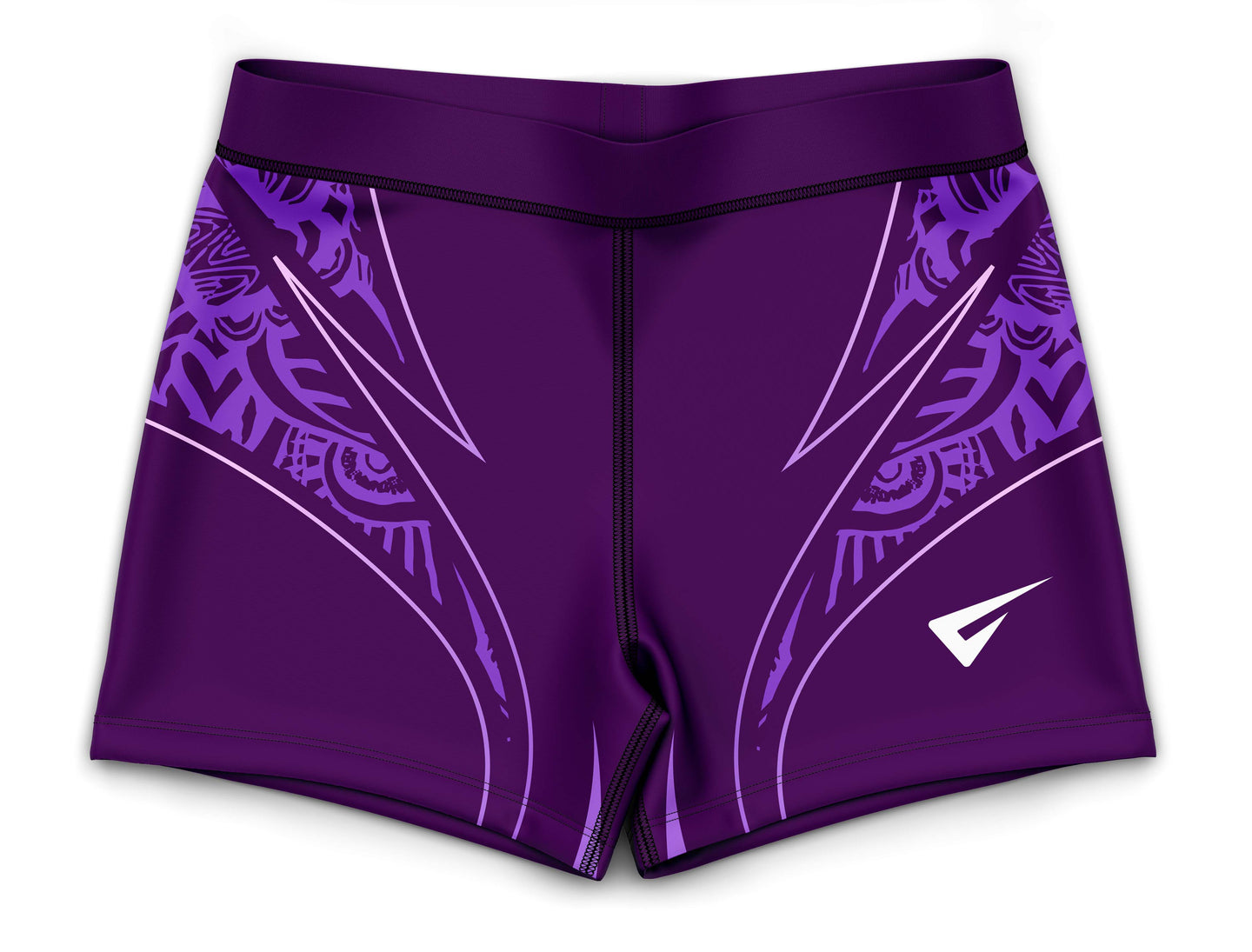 Elara Purple Gymnastics Activewear Girls Hipster Shorts