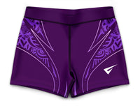 Elara Purple Gymnastics Activewear Girls Hipster Shorts