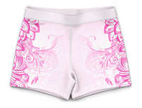 Ethereal Pink Gymnastics Activewear Girls Hipster Shorts