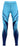 Solid blue girls' active leggings suitable for gymnastics and dance